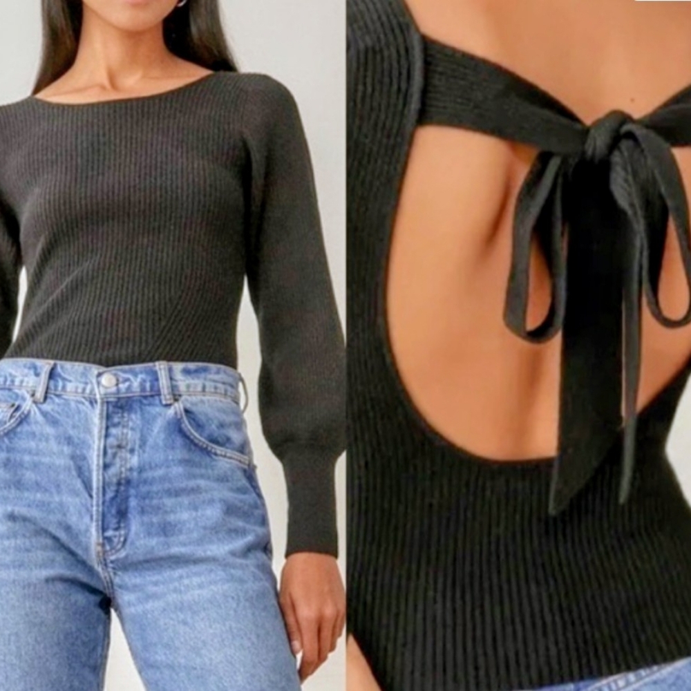 Elegant Black Knit Top